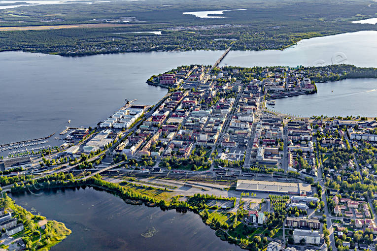 Flygfoto över Luleå drönarbilder, drönarfoto, flygbild, flygbilder, Flygfoto, flygfoton, Luleå, Norrbotten, sommar, städer