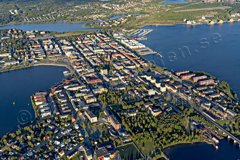 Flygfoto över Luleå drönarbilder, drönarfoto, flygbild, flygbilder, Flygfoto, flygfoton, Luleå, Norrbotten, Oskarsvarv, sommar, städer