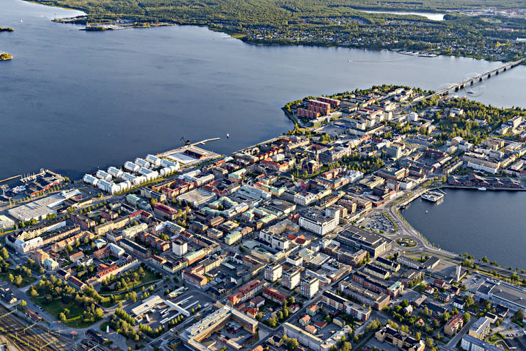 Flygfoto över Luleå drönarbilder, drönarfoto, flygbild, flygbilder, Flygfoto, flygfoton, Luleå, Norrbotten, sommar, städer