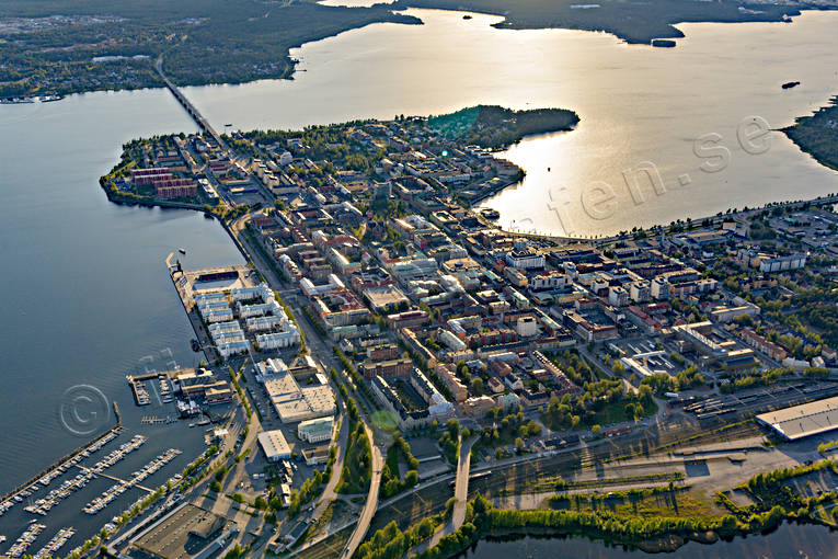 drönarbilder, drönarfoto, flygbild, flygbilder, Flygfoto, flygfoton, Luleå, Norrbotten, sommar, städer, Södra hamnen