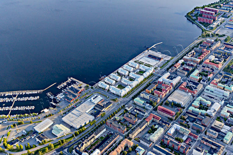 Flygfoto över Luleå drönarbilder, drönarfoto, flygbild, flygbilder, Flygfoto, flygfoton, Luleå, Norrbotten, sommar, städer, Södra hamnen