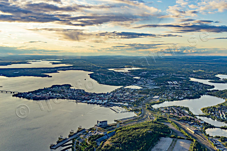 Flygfoto över Luleå drönarbilder, drönarfoto, flygbild, flygbilder, Flygfoto, flygfoton, Luleå, luleälven, Norrbotten, sommar, städer