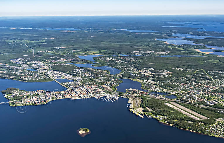 Flygfoto över Luleå drönarbild, drönarbilder, drönarfoto, flygbild, flygbilder, Flygfoto, flygfoton, Luleå, Norrbotten, sommar, städer