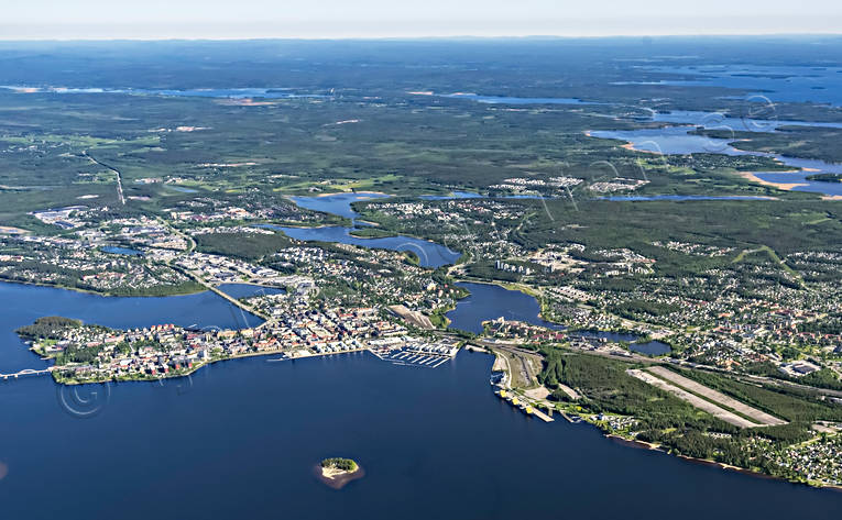 Flygfoto över Luleå drönarbild, drönarbilder, drönarfoto, flygbild, flygbilder, Flygfoto, flygfoton, Luleå, Norrbotten, sommar, städer