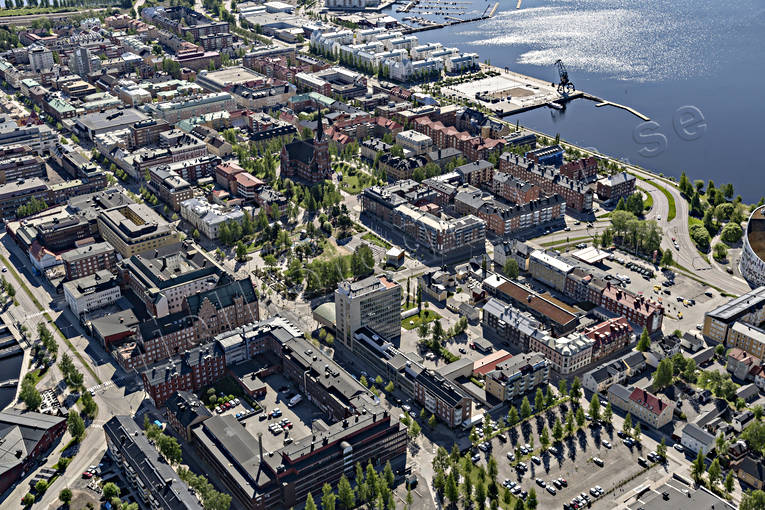 Flygfoto över Luleå drönarbild, drönarbilder, drönarfoto, flygbild, flygbilder, Flygfoto, flygfoton, Luleå, Norrbotten, sommar, städer