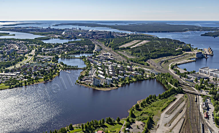 Flygfoto över Luleå drönarbild, drönarbilder, drönarfoto, flygbild, flygbilder, Flygfoto, flygfoton, Luleå, Norrbotten, sommar, städer