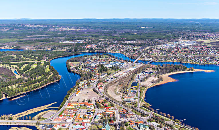 Flygfoto över Mora Dalarna, drönarbilder, drönarfoto, flygbild, flygbilder, Flygfoto, flygfoton, Mora, städer, vår