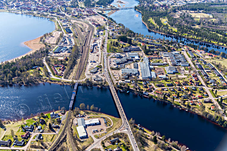 Flygfoto över Mora Dalarna, drönarbilder, drönarfoto, flygbild, flygbilder, Flygfoto, flygfoton, Mora, städer, vår