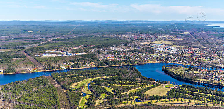 Flygfoto över Mora Dalarna, drönarbilder, drönarfoto, flygbild, flygbilder, Flygfoto, flygfoton, Mora, städer, vår