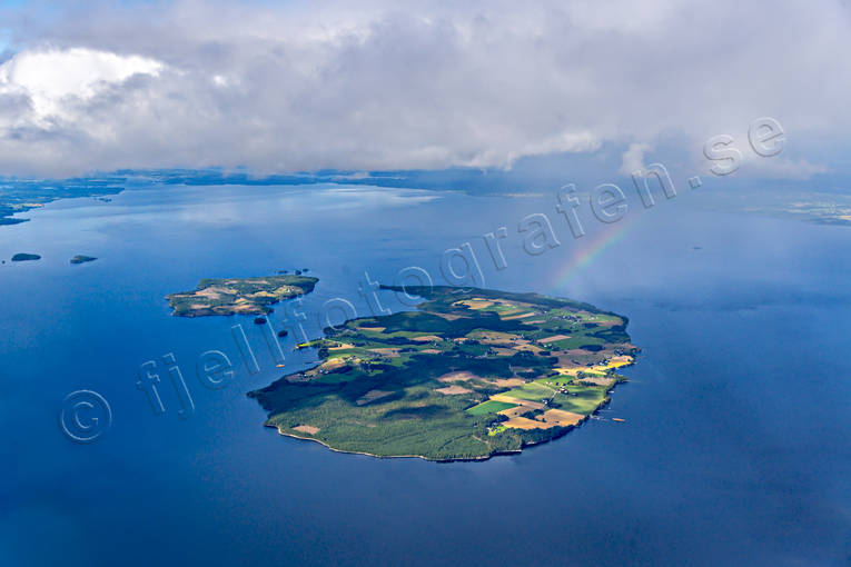 Flygfoto över Norderön drönarbilder, drönarfoto, flygbild, flygbilder, Flygfoto, flygfoton, Jämtland, Landskap, Norderön, sommar, storsjöflaket, Storsjön, Verkön, ö, öar