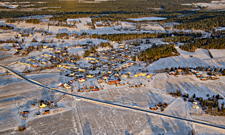Flygfoto över Orrviken drönarbilder, drönarfoto, flygbild, flygbilder, Flygfoto, flygfoton, Jämtland, Orrviken, samhällen, vinter