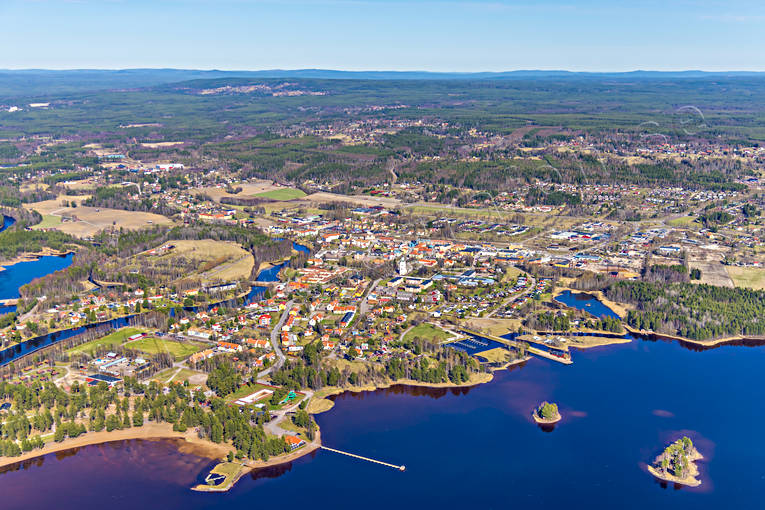 Flygfoto över Orsa Dalarna, drönarbilder, drönarfoto, flygbild, flygbilder, Flygfoto, flygfoton, Orsa, samhällen, vår