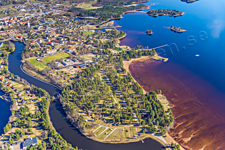 Flygfoto över Orsa Dalarna, drönarbilder, drönarfoto, flygbild, flygbilder, Flygfoto, flygfoton, Orsa, samhällen, vår