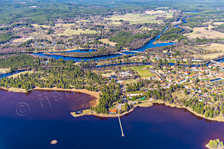 Flygfoto över Orsa Dalarna, drönarbilder, drönarfoto, flygbild, flygbilder, Flygfoto, flygfoton, Orsa, samhällen, vår