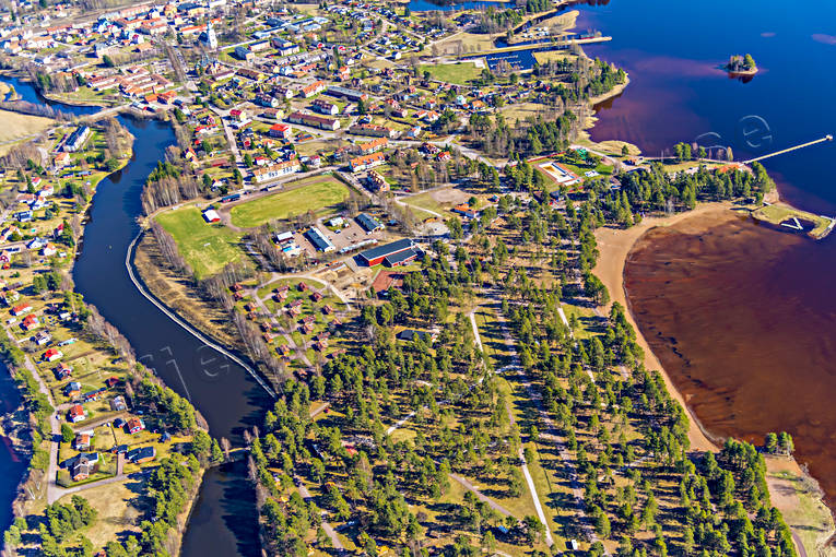 Flygfoto över Orsa Dalarna, drönarbilder, drönarfoto, flygbild, flygbilder, Flygfoto, flygfoton, Lillån, Orsa, samhällen, vår