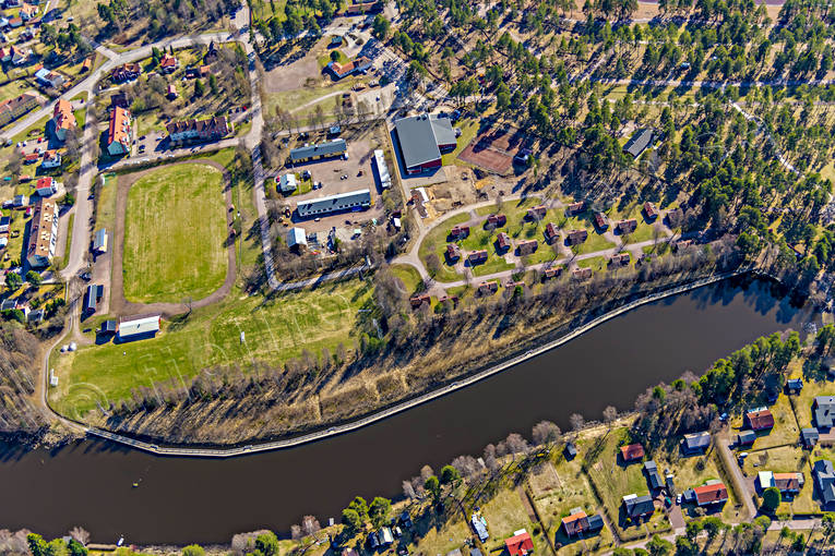 Flygfoto över Orsa Dalarna, drönarbilder, drönarfoto, flygbild, flygbilder, Flygfoto, flygfoton, Orsa, samhällen, vår