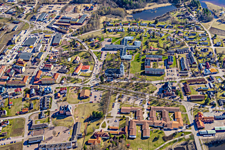 Flygfoto över Orsa Dalarna, drönarbilder, drönarfoto, flygbild, flygbilder, Flygfoto, flygfoton, Orsa, samhällen, vår