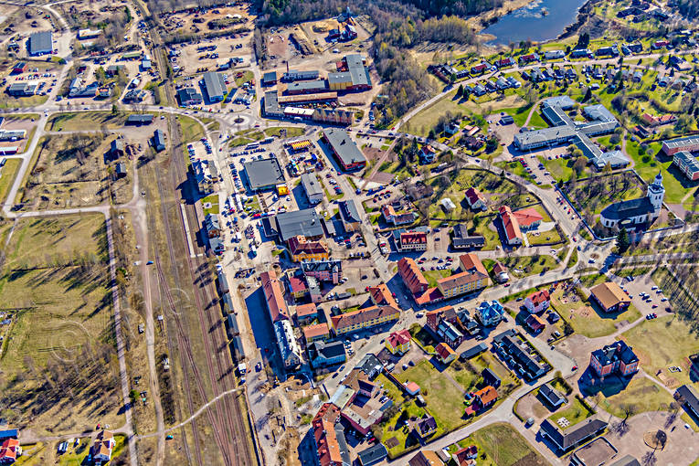 Flygfoto över Orsa Dalarna, drönarbilder, drönarfoto, flygbild, flygbilder, Flygfoto, flygfoton, Orsa, samhällen, vår