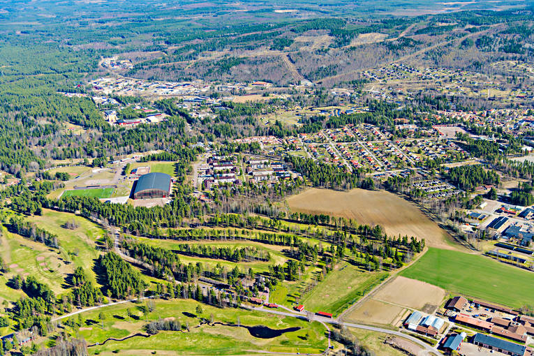 Flygfoto över Rättvik Dalarna, drönarbilder, drönarfoto, flygbild, flygbilder, Flygfoto, flygfoton, Rättvik, samhällen, vår