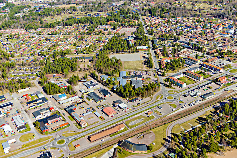 Flygfoto över Rättvik Dalarna, drönarbilder, drönarfoto, flygbild, flygbilder, Flygfoto, flygfoton, Rättvik, samhällen, vår