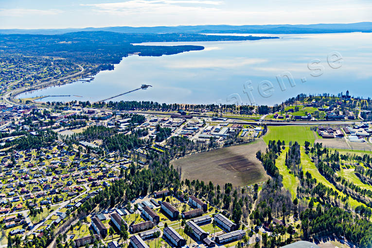 Flygfoto över Rättvik Dalarna, drönarbilder, drönarfoto, flygbild, flygbilder, Flygfoto, flygfoton, Rättvik, samhällen, Siljan, vår