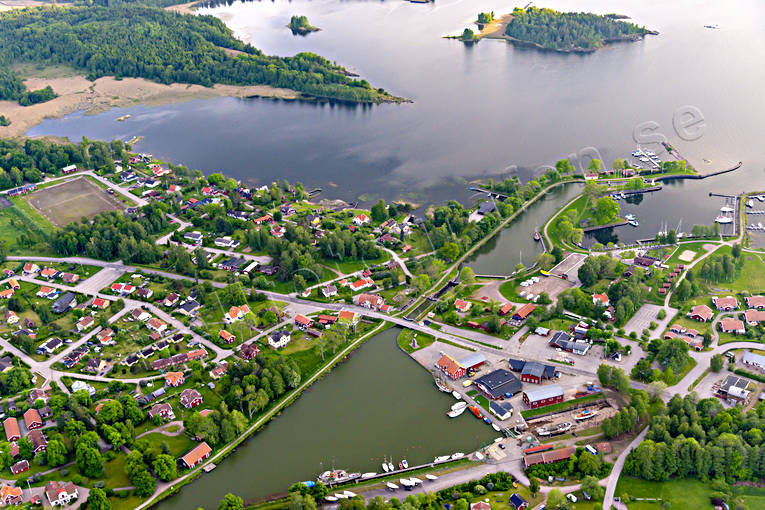 Flygfoto över Sjötorp drönarbilder, drönarfoto, flygbild, flygbilder, Flygfoto, flygfoton, samhällen, Sjötorp, sommar, Västergötland
