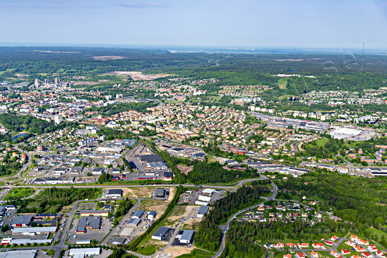 Flygfoto över Skövde drönarbilder, drönarfoto, flygbild, flygbilder, Flygfoto, flygfoton, Skövde, sommar, städer, Västergötland