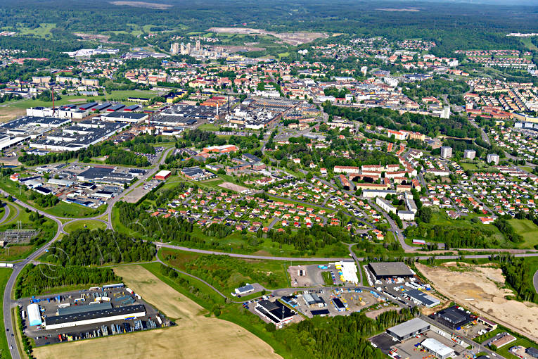 Flygfoto över Skövde drönarbilder, drönarfoto, flygbild, flygbilder, Flygfoto, flygfoton, Skövde, sommar, städer, Västergötland