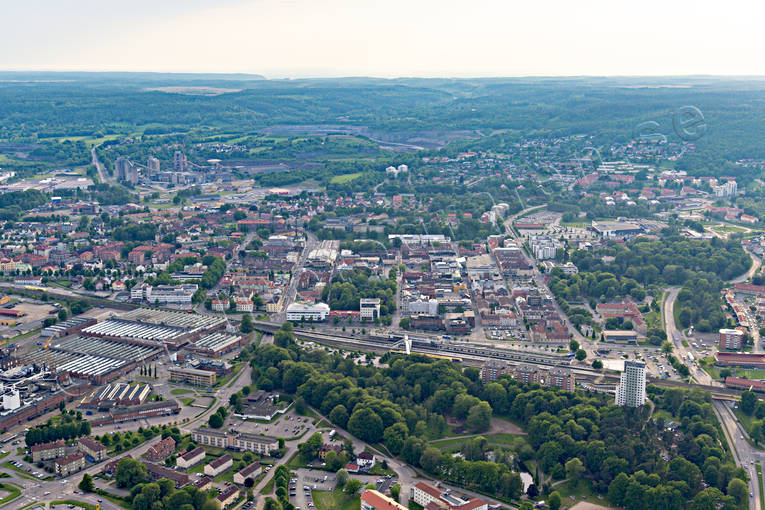 Flygfoto över Skövde drönarbilder, drönarfoto, flygbild, flygbilder, Flygfoto, flygfoton, Skövde, sommar, städer, Västergötland