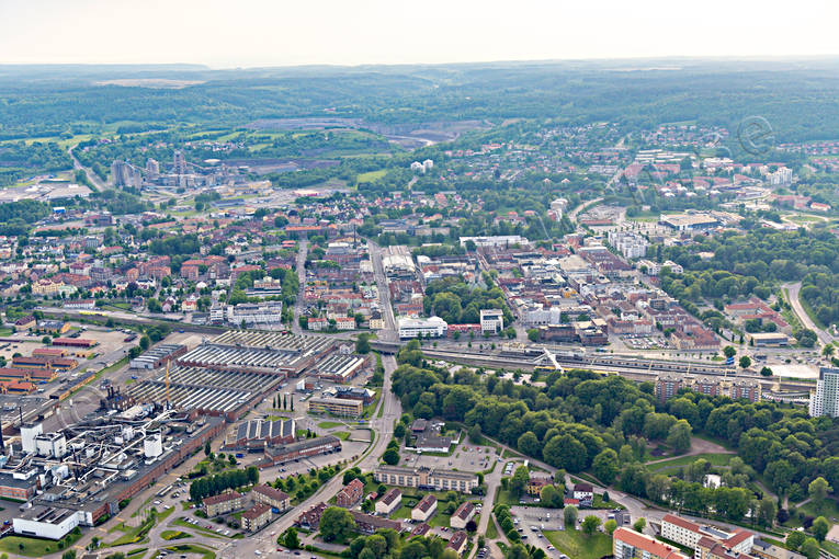 Flygfoto över Skövde drönarbilder, drönarfoto, flygbild, flygbilder, Flygfoto, flygfoton, Skövde, sommar, städer, Västergötland