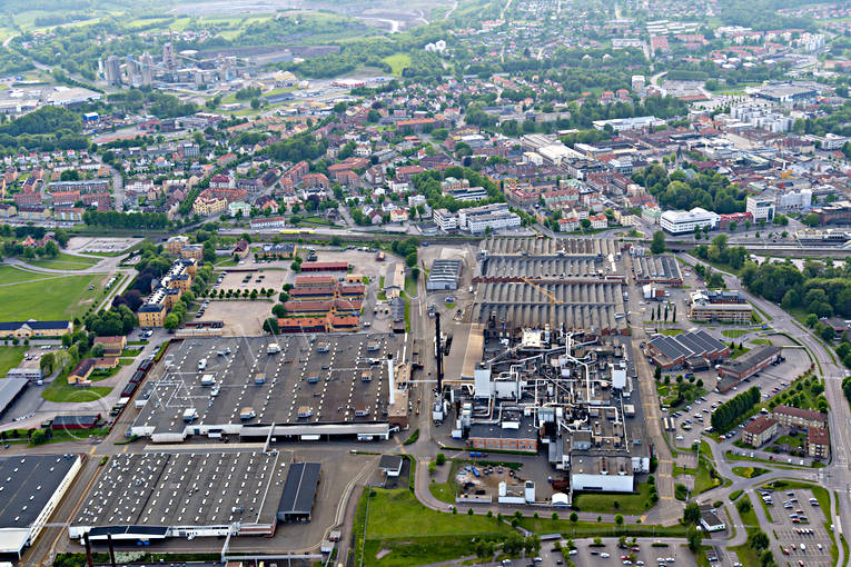 Flygfoto över Skövde drönarbilder, drönarfoto, flygbild, flygbilder, Flygfoto, flygfoton, Skövde, sommar, städer, Västergötland