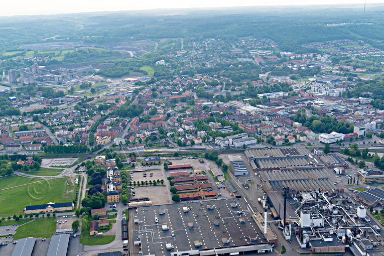 Flygfoto över Skövde drönarbilder, drönarfoto, flygbild, flygbilder, Flygfoto, flygfoton, Skövde, sommar, städer, Västergötland
