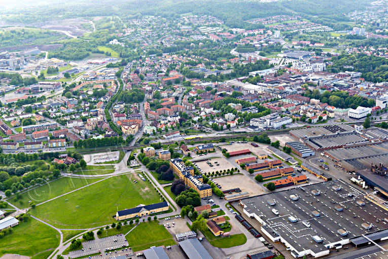 Flygfoto över Skövde drönarbilder, drönarfoto, flygbild, flygbilder, Flygfoto, flygfoton, Skövde, sommar, städer, Västergötland