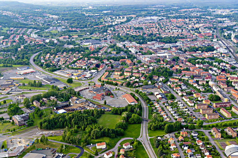 Flygfoto över Skövde drönarbilder, drönarfoto, flygbild, flygbilder, Flygfoto, flygfoton, Skövde, sommar, städer, Västergötland