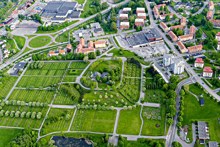 Flygfoto över Skövde drönarbilder, drönarfoto, flygbild, flygbilder, Flygfoto, flygfoton, Skövde, sommar, städer, Västergötland