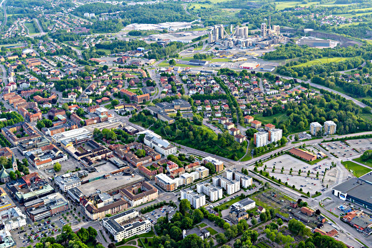 Flygfoto över Skövde drönarbilder, drönarfoto, flygbild, flygbilder, Flygfoto, flygfoton, Skövde, sommar, städer, Västergötland
