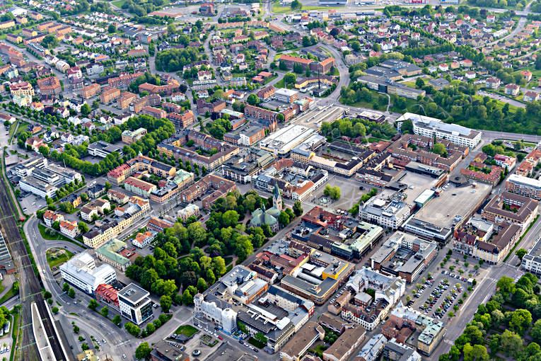 Flygfoto över Skövde drönarbilder, drönarfoto, flygbild, flygbilder, Flygfoto, flygfoton, Skövde, sommar, städer, Västergötland