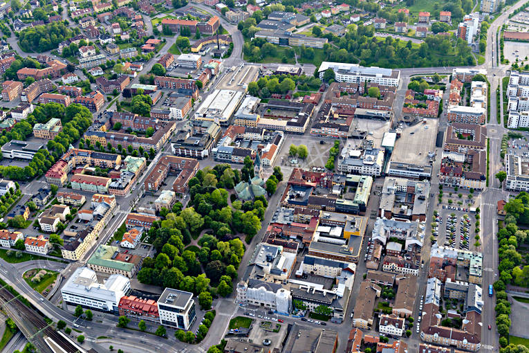 Flygfoto över Skövde drönarbilder, drönarfoto, flygbild, flygbilder, Flygfoto, flygfoton, Skövde, sommar, städer, Västergötland