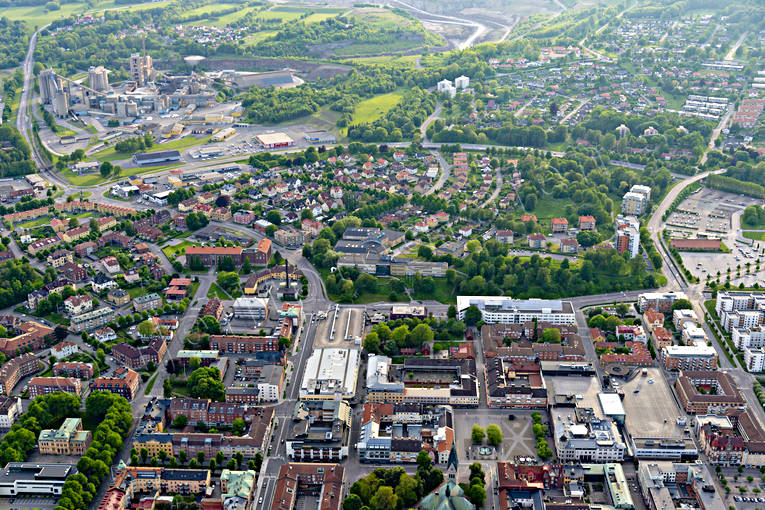Flygfoto över Skövde drönarbilder, drönarfoto, flygbild, flygbilder, Flygfoto, flygfoton, Skövde, sommar, städer, Västergötland