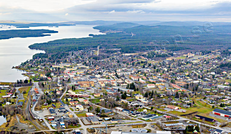 Flygfoto över Strömsund drönarbilder, drönarfoto, flygbild, flygbilder, Flygfoto, flygfoton, höst, Jämtland, samhällen, Ströms Vattudal, Strömsund, Vattudalen