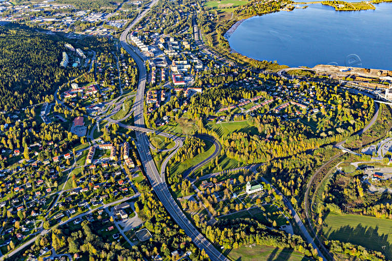 Flygfoto över Timrå drönarbilder, drönarfoto, flygbild, flygbilder, Flygfoto, flygfoton, höst, Medelpad, Timrå