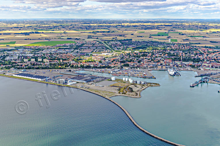 Flygfoto över Trelleborg drönarbilder, drönarfoto, flygbild, flygbilder, Flygfoto, flygfoton, samhällen, Skåne, sommar, Trelleborg