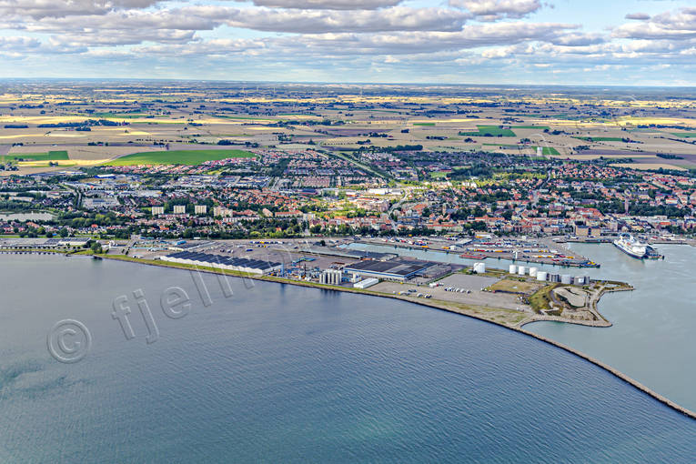 Flygfoto över Trelleborg drönarbilder, drönarfoto, flygbild, flygbilder, Flygfoto, flygfoton, samhällen, Skåne, sommar, Trelleborg