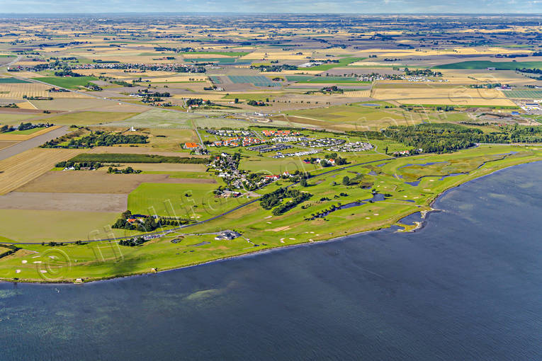 Flygfoto över Trelleborg drönarbilder, drönarfoto, flygbild, flygbilder, Flygfoto, flygfoton, golfbana, Kurland, kust, Landskap, samhällen, Skåne, sommar, Trelleborg