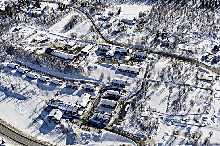 Flygfoto över Tärnaby Dearna, drönarbilder, drönarfoto, flygbild, flygbilder, Flygfoto, flygfoton, lappland, samhällen, Tärnaby, vinter