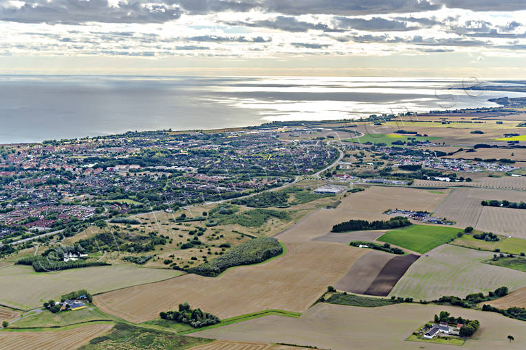 Flygfoto över Ystad drönarbilder, drönarfoto, flygbild, flygbilder, Flygfoto, flygfoton, samhällen, Skåne, sommar, Ystad