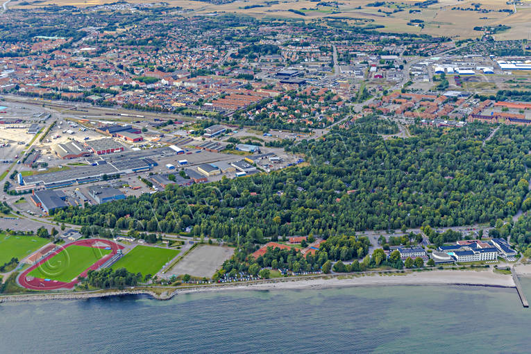 Flygfoto över Ystad drönarbilder, drönarfoto, flygbild, flygbilder, Flygfoto, flygfoton, samhällen, Skåne, sommar, Ystad