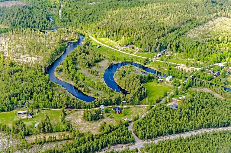 Flygfoto över Älvros byar, drönarbilder, drönarfoto, flygbild, flygbilder, Flygfoto, flygfoton, Härjedalen, sommar, Älvros