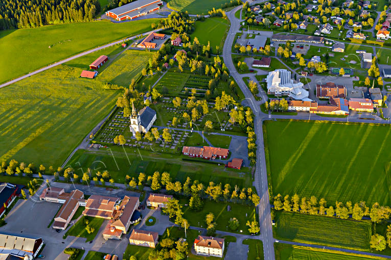 Flygfoto över Ås i Jämtland drönarbild, drönarbilder, drönarfoto, flygbild, flygbilder, Flygfoto, flygfoton, Jämtland, samhällen, sommar, Ås