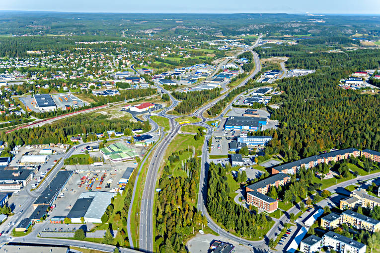 Flygfoto över Örnsköldsvik drönarbilder, drönarfoto, flygbild, flygbilder, Flygfoto, flygfoton, städer, Ångermanland, Örnsköldsvik